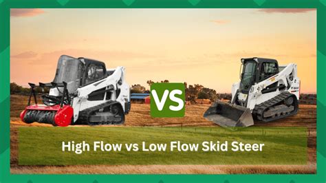 high flow vs low flow skid steer attachments|mower attachments for skid loaders.